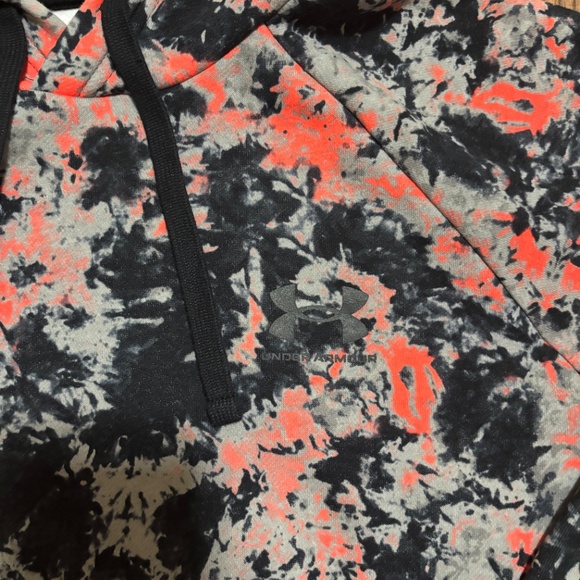 Under Armour * Pullover Sweatshirt Hoodie * Orange Rival Fleece Cloud * Size L - Picture 8 of 9